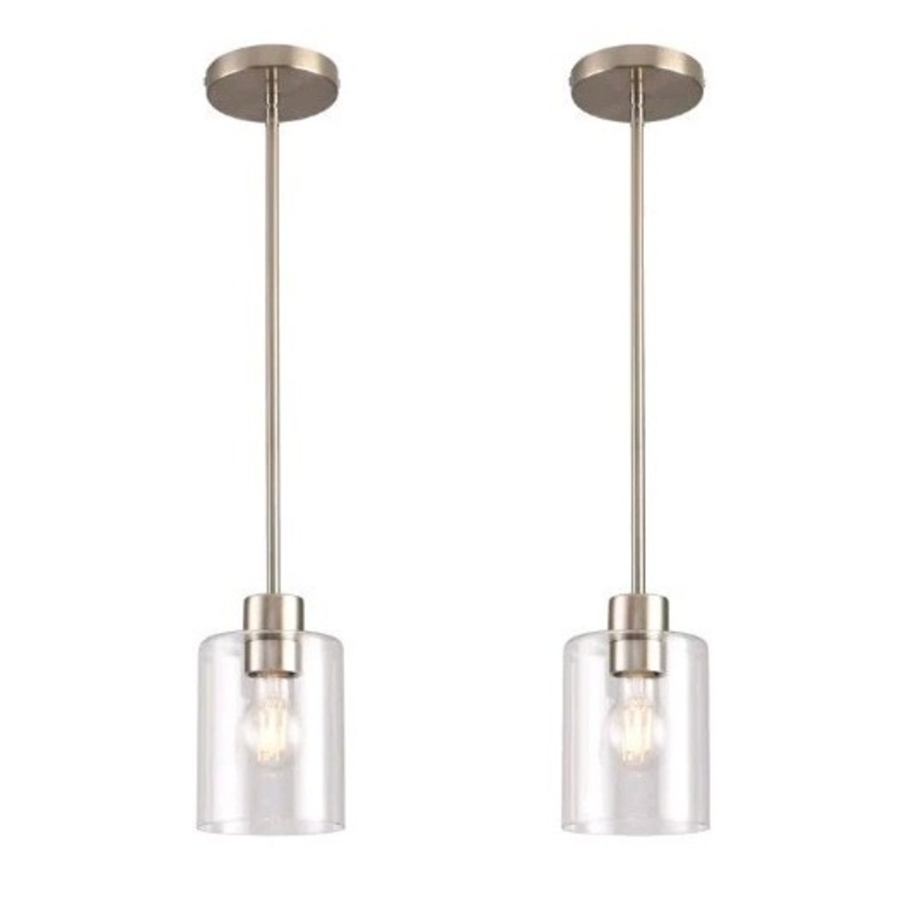 Brushed Nickel Pendant Lights,Modern Farmhouse Pendant Light Fixture